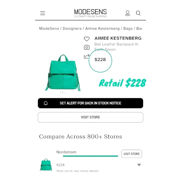 Aimee Kestenberg Teal Green Bali Leather Crossbody Bag with Adjustable Strap - Picture 4 of 17